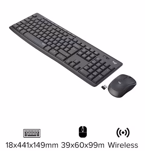 MK295 ARABIC SILENT - Wireless Keyboard & Mouse